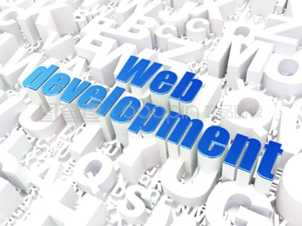 基于字母背景的seo網頁設計概念網頁開發(fā)